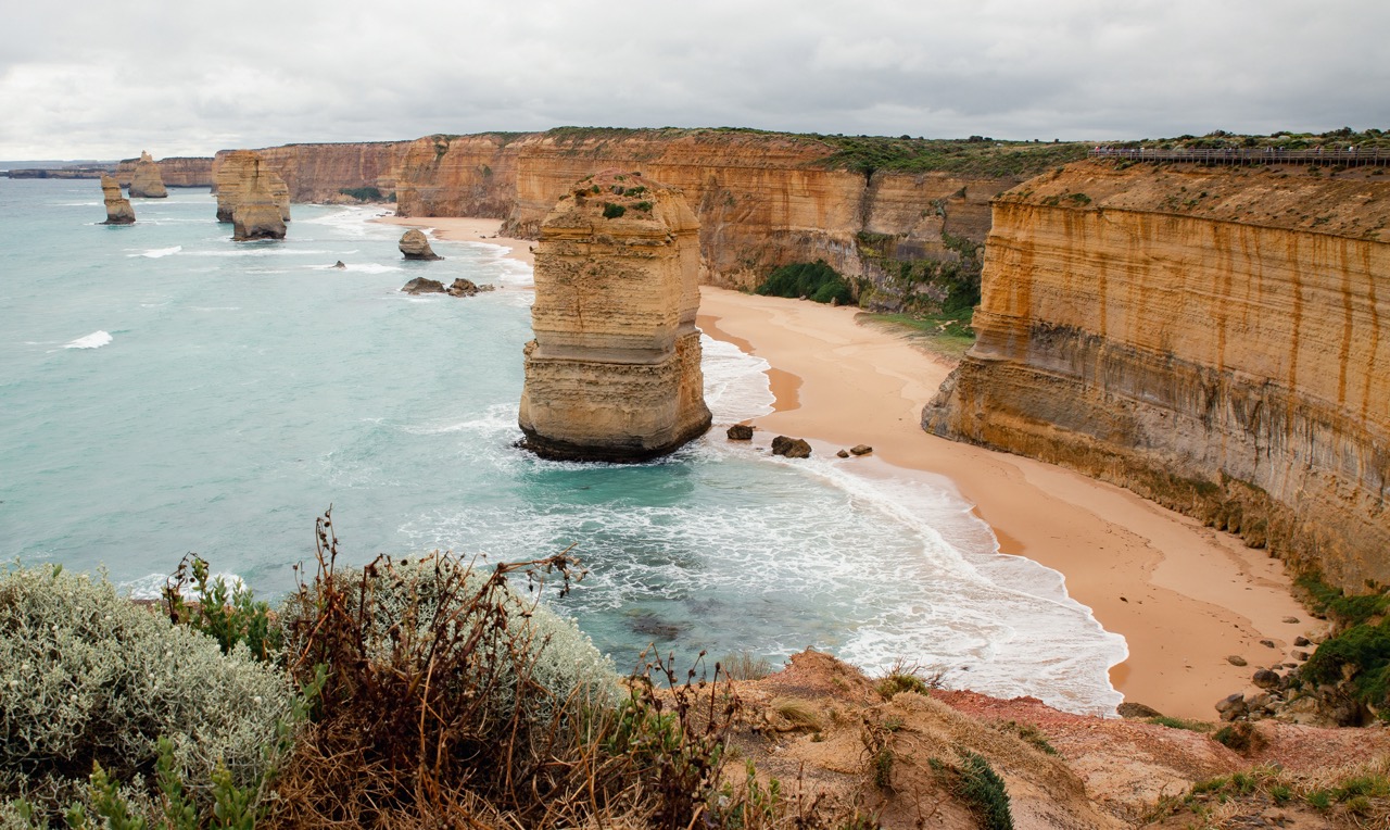 Aussichtspunkt zwoelf Apostel an der Great Ocean Road, Victoria