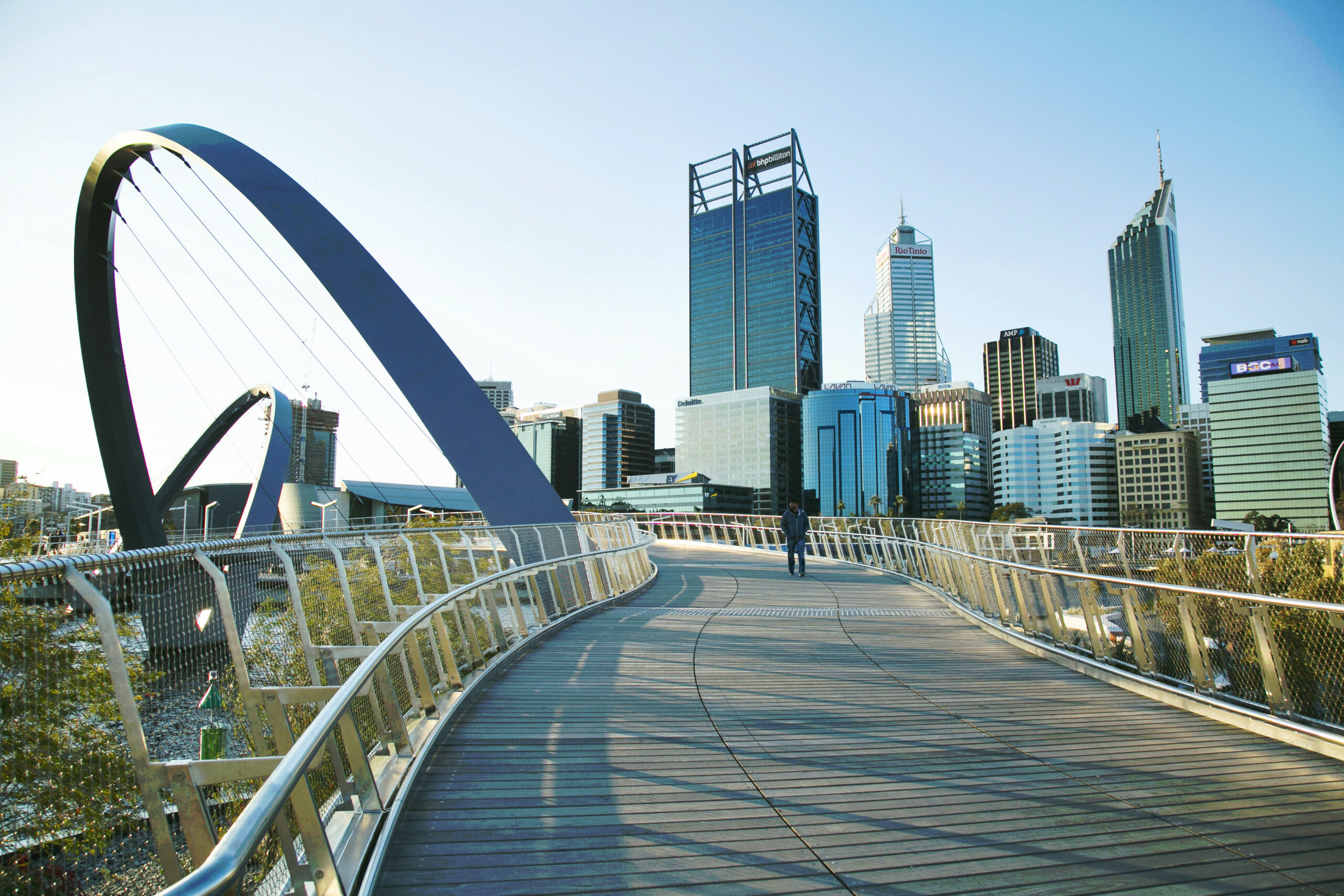 Elizabeth Quay Bridge, Perth CBD, Westaustralien