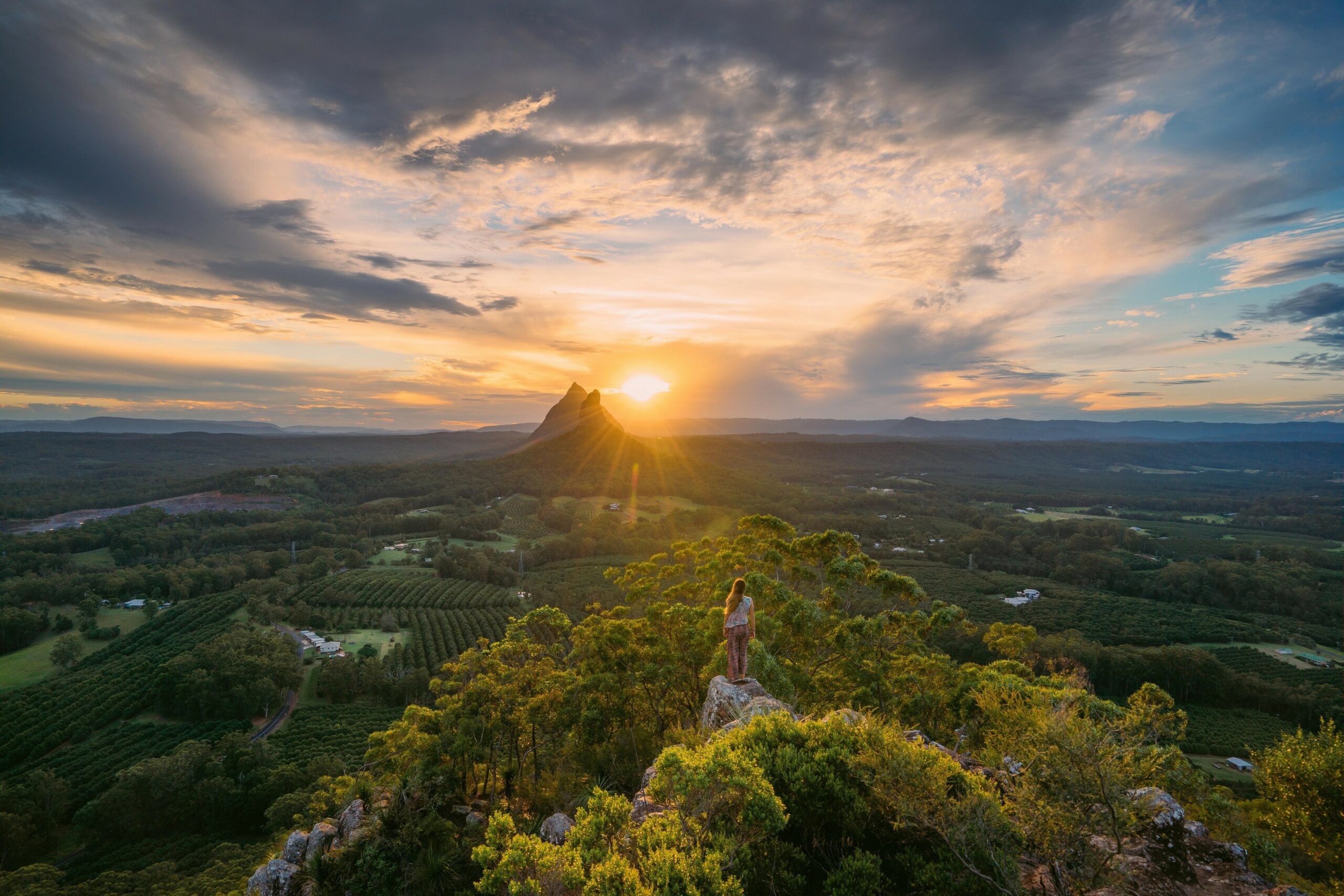 Glass House Mountains, Mary Cairncross Lookout, Sunshine Coast