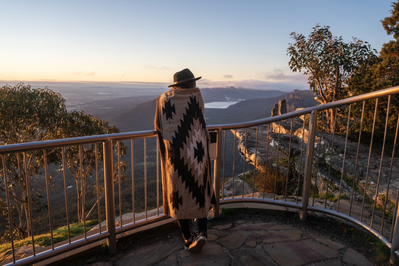 Boroka Lookout, Sonnenuntergang, Grampians Nationalpark